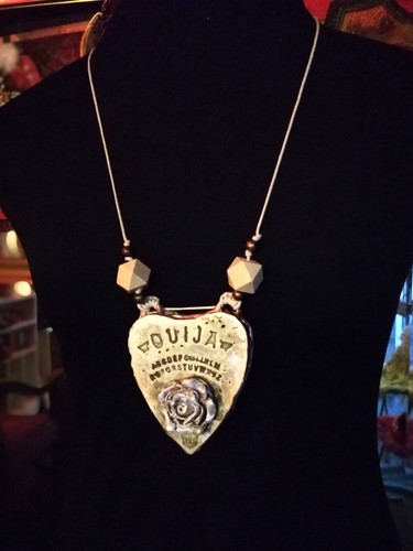 tavola ouija talismano magico gioiello gotico ciondolo amuleto pendente strega - Foto 5 di 24