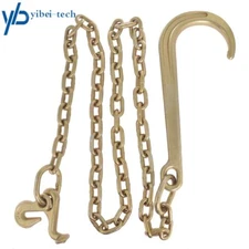 HIGH-END 5/16x6 FT 15" Axle J Hook Tow Rollback Wrecker Recovery Chain G70