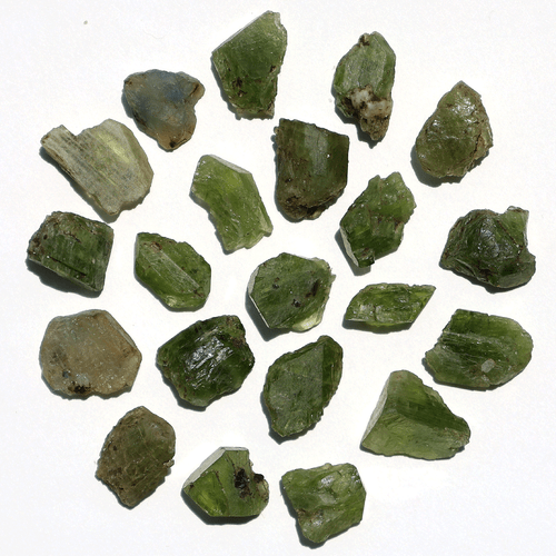 21 Pezzi Peridoto Naturale Grandi Dimensioni Alta Qualità Terra Estratto Cristalli Grezzi da Collezione - Foto 3 di 13