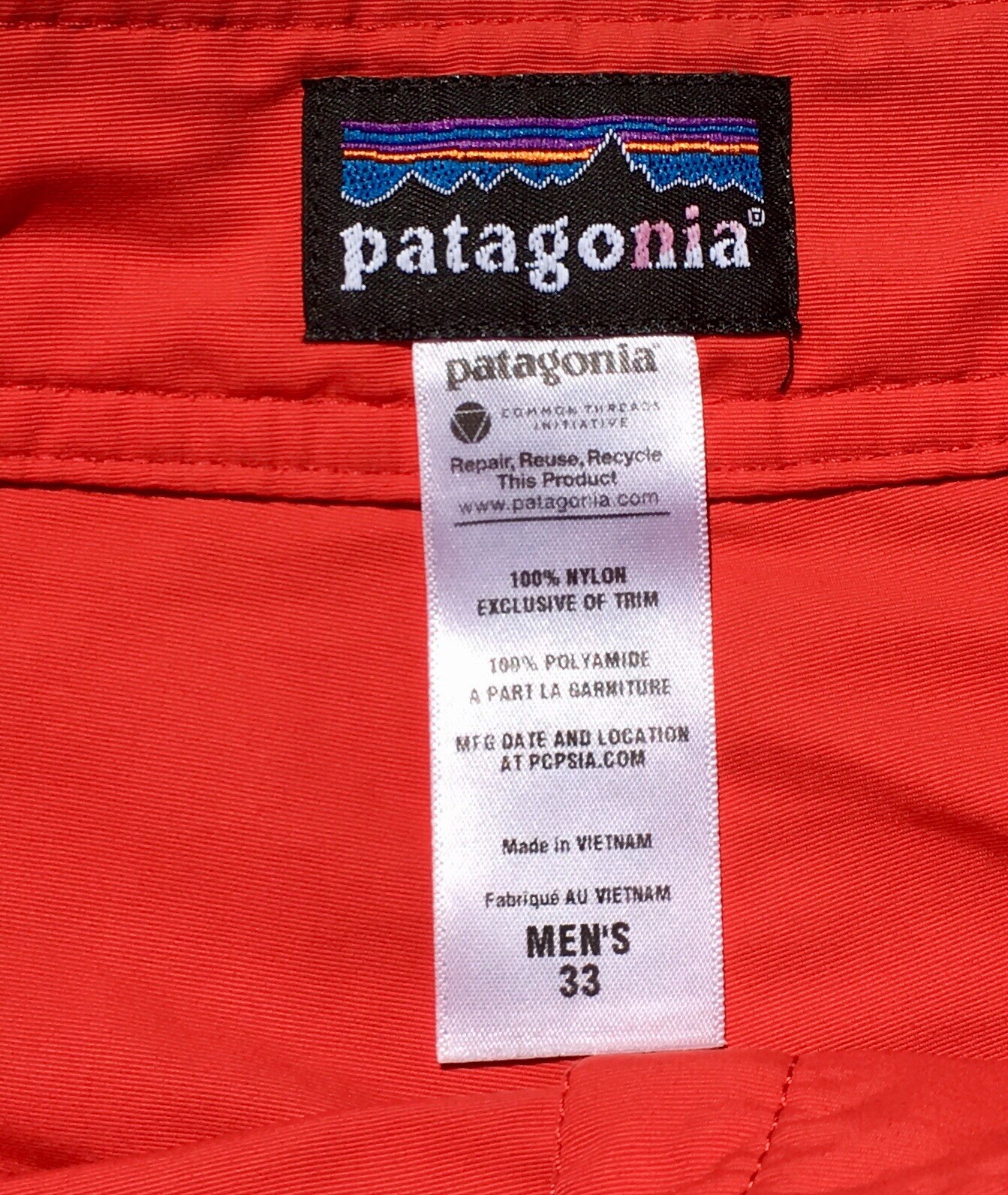 Patagonia Board Shorts (Beach Casual Outdoors Stylish Swimming) Men's Red Sz. 33 thumbnail 5