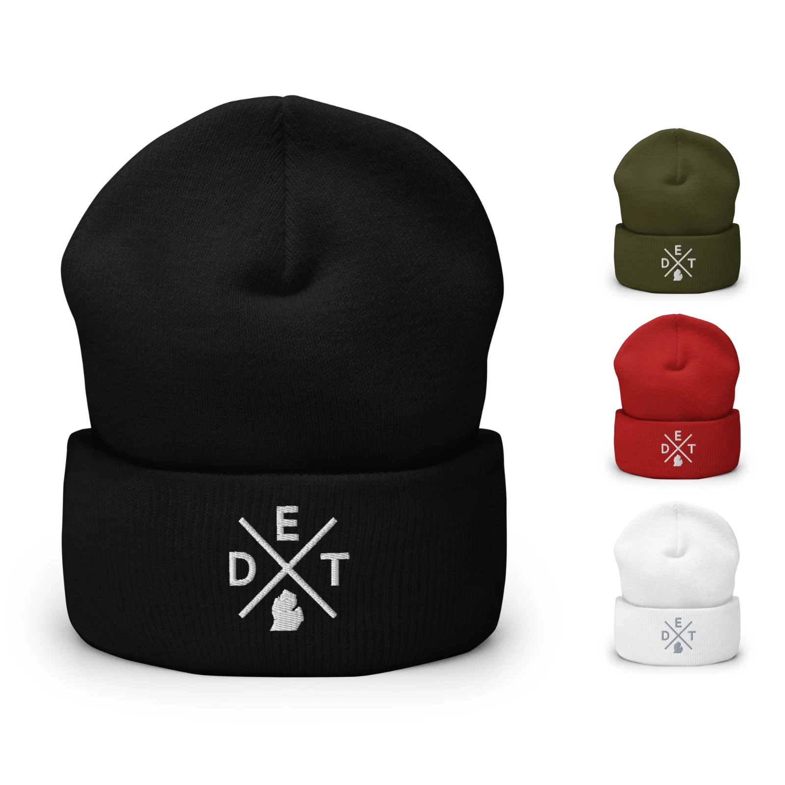 Retro Detroit Beanie Hat Winter DET Cross Beanie Cap
Opens in a new window or tab