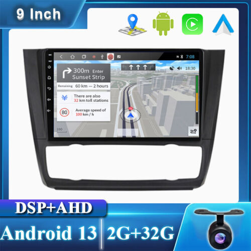 Android 13 Autoradio Per BMW 1 Series E81 E82 E87 E88 Car Play Navi RDS DSP 32GB - Picture 1 of 16