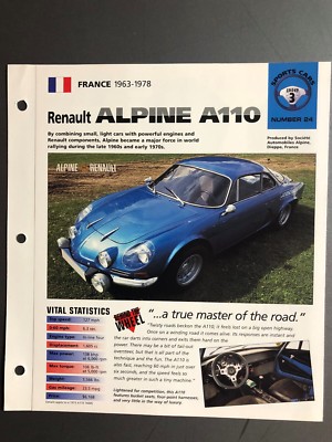 Brochure Renault Alpine 1600 SX – Manuel Pièces D'origine – Documentation Racing