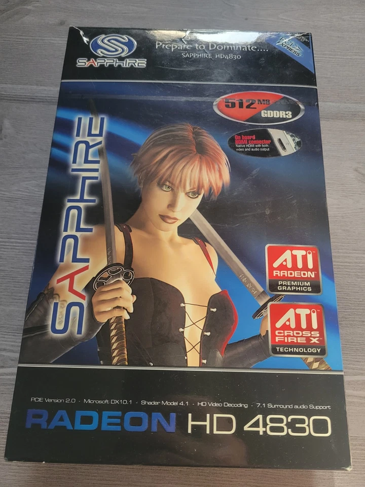 Brand New Graphics CardSapphire Radeon HD 4830 512M GDDR3 PCI-E HDMI/DVI-I/VGA - Image 2 of 4