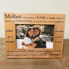 Mother Wooden Picture Frame 4x6 Engraved Sentiment Poem Mom Gift Mothers Day