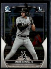 2023 Bowman Chrome Draft 1st Bowman Jacob Gonzalez  White Sox BDC-167