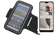 Jogging Armband for Huawei P20 Pro Single-SIM Black Sports Running Neoprene