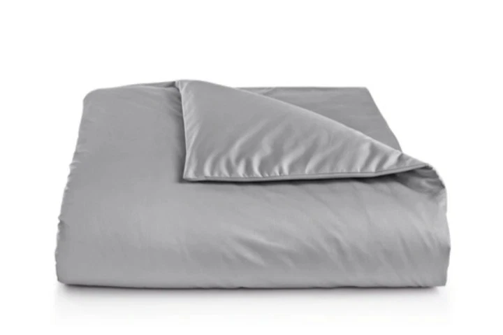 Edredón Charter Club Damasco Sólido 550 TC Algodón KING y 2 Fundas GRIS HUMO Foto 3 de 4