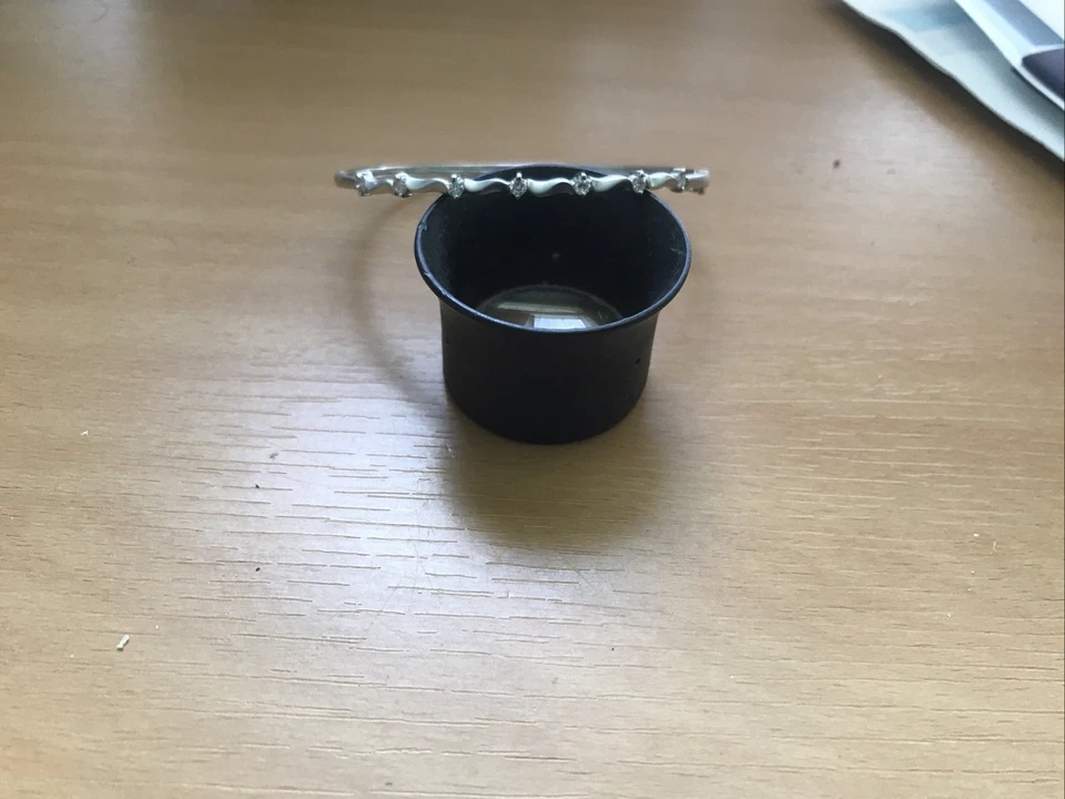 Brazalete Brazalete Oro Blanco 18K Nuevo Con Diamantes Peso Total.33c,6,5 gr Foto 2 de 4