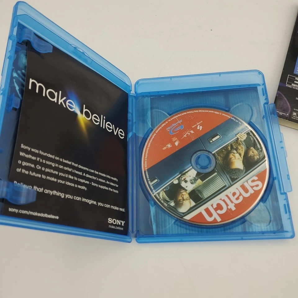 Snatch (Blu-ray, 2009) with Essentials Slipcover Pitt Del Toro Statham Ska Films - Image 4 of 4