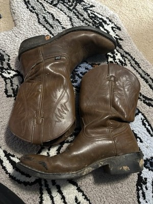 Justin Western Boots Mens Farm Ranch Crazy Bent Rail Brown JB1100 12 D