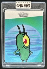 Marketplace image: 2025 Topps Chrome SpongeBob Squarepants Plankton Sketch Card #1/1
