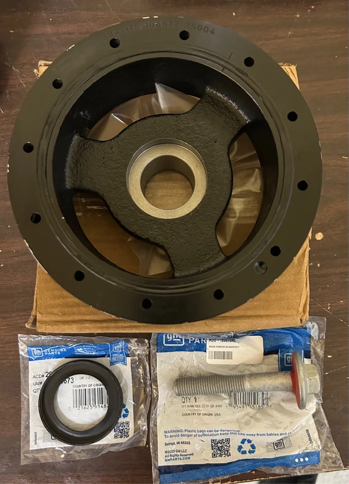 Harmonic Balancer Kit Bolt and Seal FOR 2008 - 2013 6.2L Chevrolet Corvette - Image 3 of 3