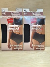 2-Hanes Period Protection Underwear Women  s Brief Size XL Moderate Absorbency