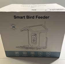 Smart AI Recognition Bird Feeder Solar Charging Waterproof Ultra Wide HD Res.