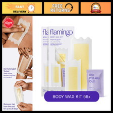 Body Wax Strips for Hair Removal - Women's Wax Kit, 56 Strips 12 Cloths, Pack