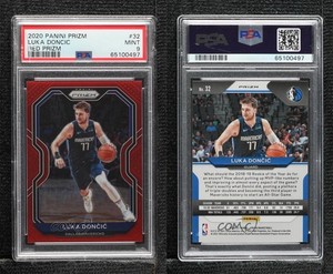 2020-21 Panini Prizm Red Prizm /299 Luka Doncic Luka Dončić #32 PSA 9 MINT