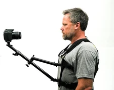 Glide Gear SNC 100 Snorricam Rig – for DSLR, Smartphone – Chest Mount, Black 