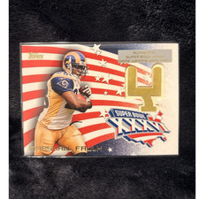 Topps 2002 Marshall Faulk Super Bowl XXXVI Relic #SBG4 Rams NFL