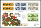 SG57 SWITZERLAND 1988 Registered FDC Special events second issue multiples of 4
