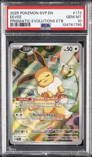 2025 POKEMON SVP EN-SV BLACK STAR PROMO #173 EEVEE PSA 10