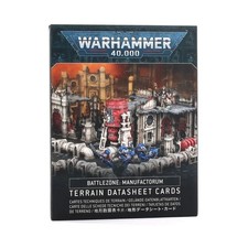 GW Warhammer 40K 8E/9E Te  Battlezone - Manufactorum, Terrain Datasheet VG+/NM