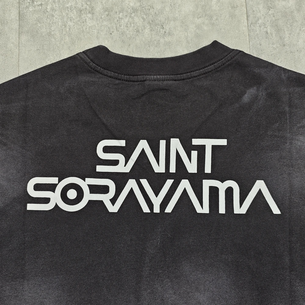 SAINT Mxxxxxx Sorayama T-Rex T-shirt Hajime Sorayama Mens Grey