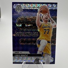 Panini 2024-25 Mosaic Prizm Insert Give and Go Luka Dončić #4 Los Angeles Lakers