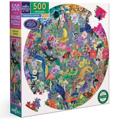Eeboo 500 - Jigsaw For Adults Circular 23 Diameter Made Recycled