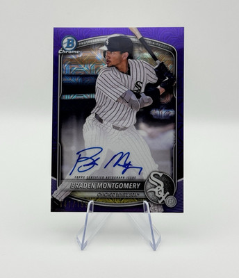 Topps Bowman Chrome 2025 Braden Montgomery White Sox Autos /199
