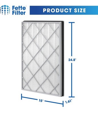 Fette Filter HEPA Compatible with Shark Air Purifier Models HE601 HE602 HE6FKPET