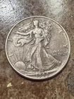 1944 Walking Liberty Half Dollar 90% Silver US 50c Coin