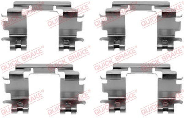 Quick Brake 109-1670 ZubehöRsatz, Scheibenbremsbelag For Suzuki-image