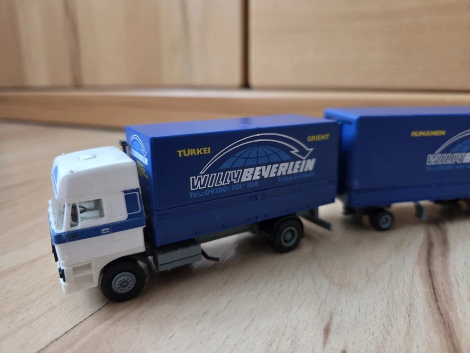 Willy Beyerlein Transporte - alter DAF 3600 HZ Modell Lkw Truck m. Logo (Herpa) - Bild 3 von 4