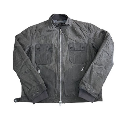 Barbour International Oil Jacke Biker Full Zip Regular gewachst Herren Large