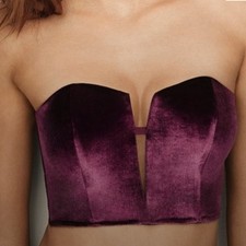 Victoria Secret Dream Angel Velvet Corset Bustier Size M EUC Whimsigoth Fairy