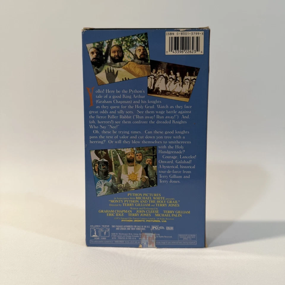 Monty Python and the Holy Grail VHS Tape 1996 Comedy Classic Paramount Video - Image 2 of 4