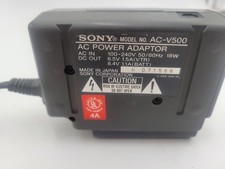 Sony AC-V500 Adaptor Handycam Charger W 2 Batteries -Tested
