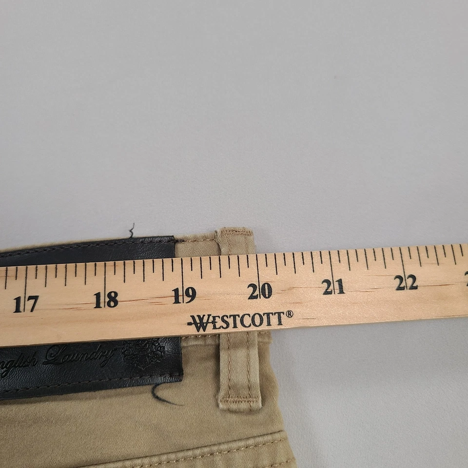 Pantalones de lavandería ingleses para hombre 40 beige chino elástico informal vestido cómodo 40x32 Foto 4 de 4