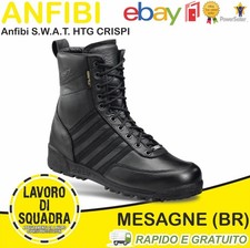 Anfibi CRISPI SWAT HTG Militari in Pelle e GoreTex - Anfibio Crispi