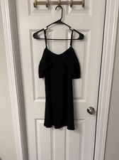 Elegant Black Off-Shoulder Mini Dress