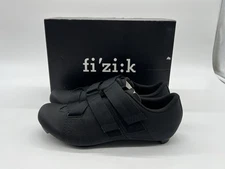 Fizik Tempo Powerstrap R5 Mens Size 12.5 Triple Black Road Cycling Shoes.