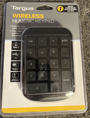 Brand New Targus AKP11US Wireless Numeric Keyboard Keypad Sealed