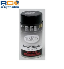 Testors Spray Flat Black 3 Oz TES1249T