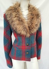 Joe Browns Lady's Jacket With Faux Fur Collar Sz 14