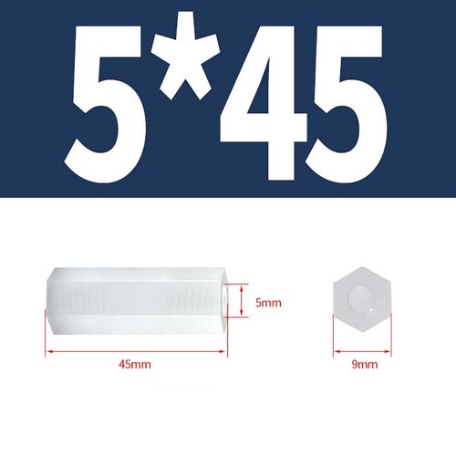 M2 - M5 White Nylon Female Spacers Hex Standoff Pillar PCB Insulator Studs - Picture 80 of 82