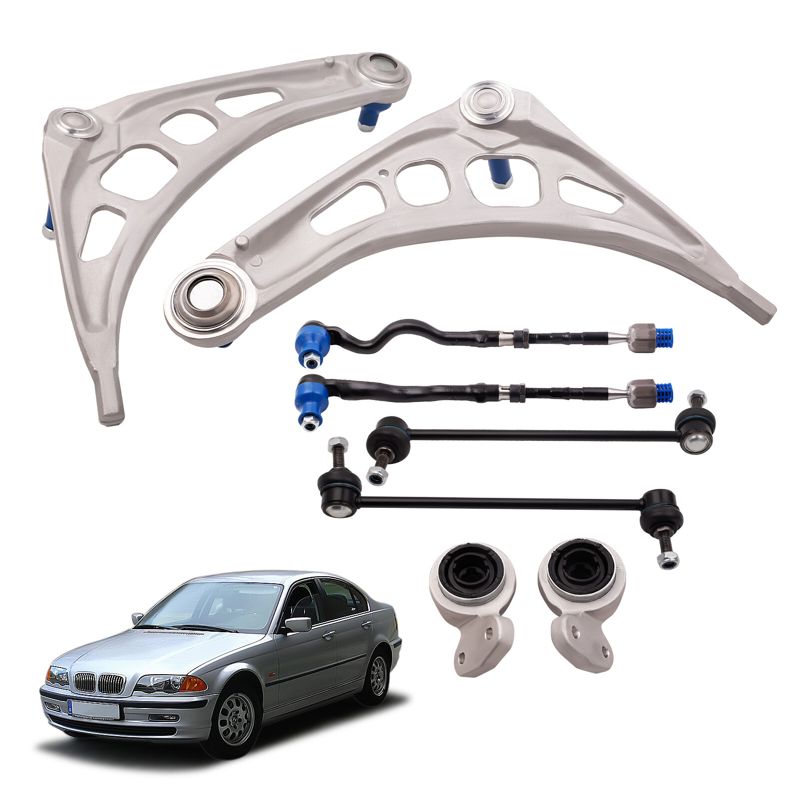Kit Triangle Bras De Suspension Avant Pour BMW Série 3 E46 - Compatible 318d 320d 330d 1998-2005