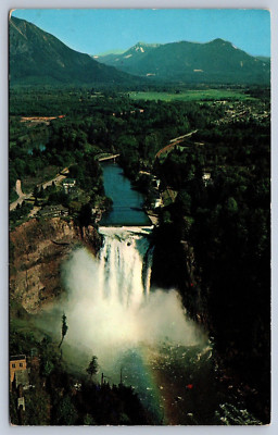 Snoqualmie Falls Washington Cascade Mountains Postcard