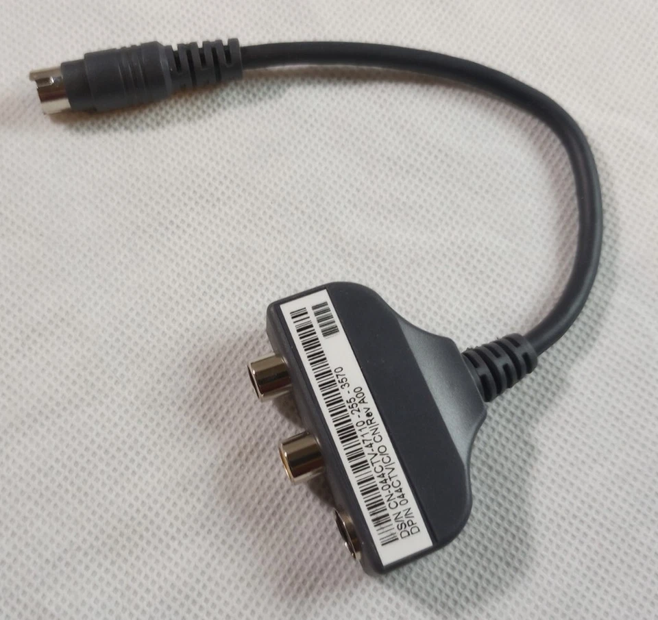 Dell S Video Audio Adapter Cable CN-044CTV-47110-18T-0985 Gray PC Computer Part - Image 3 of 4