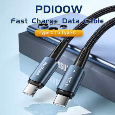 Essager USB C To Type C 1 m Cable PD100W 60W Fast Charging Cables Code Wire
